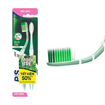 Bàn Chải Đánh Răng P/S Muối Tre Tự Nhiên Sáng Răng