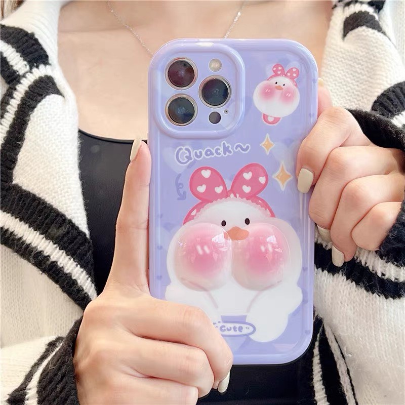 Ốp lưng iphone vịt nội trợ quack, miễn phí đổi trả 4 lần/năm