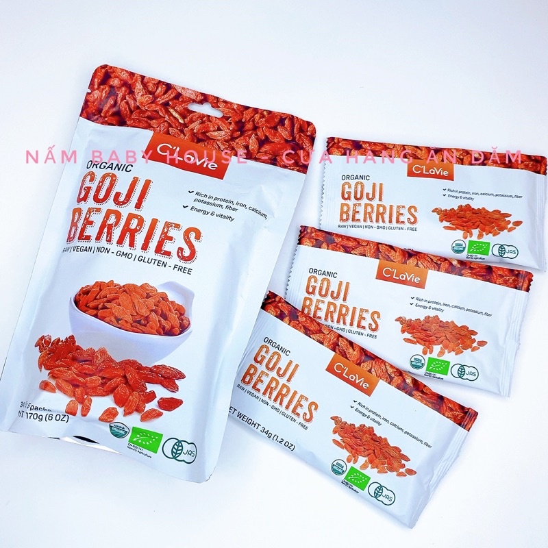 Date 10/2024 Táo đỏ kỉ tử hữu cơ C'LaVie - AmaVie Food hầm gà, nấu chè cho bé và gia đình date 10/2024