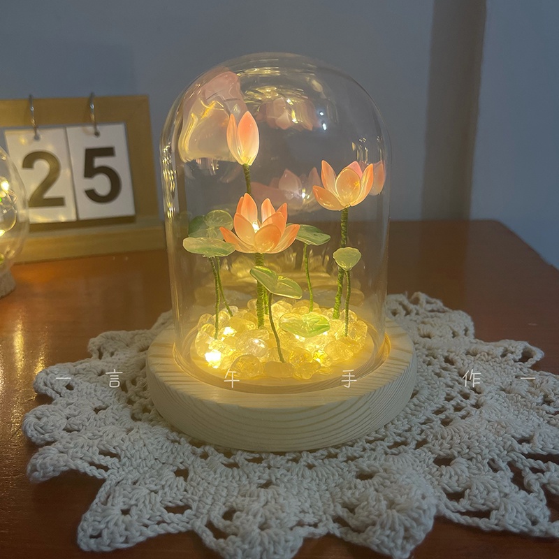 SET NGUYÊN LIỆU LÀM ĐÈN HOA SEN 2660