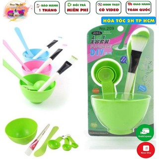 Set 6 Món Bộ Dụng Cụ Trộn Đắp Mặt Nạ Bằng Nhựa Cao Cấp
