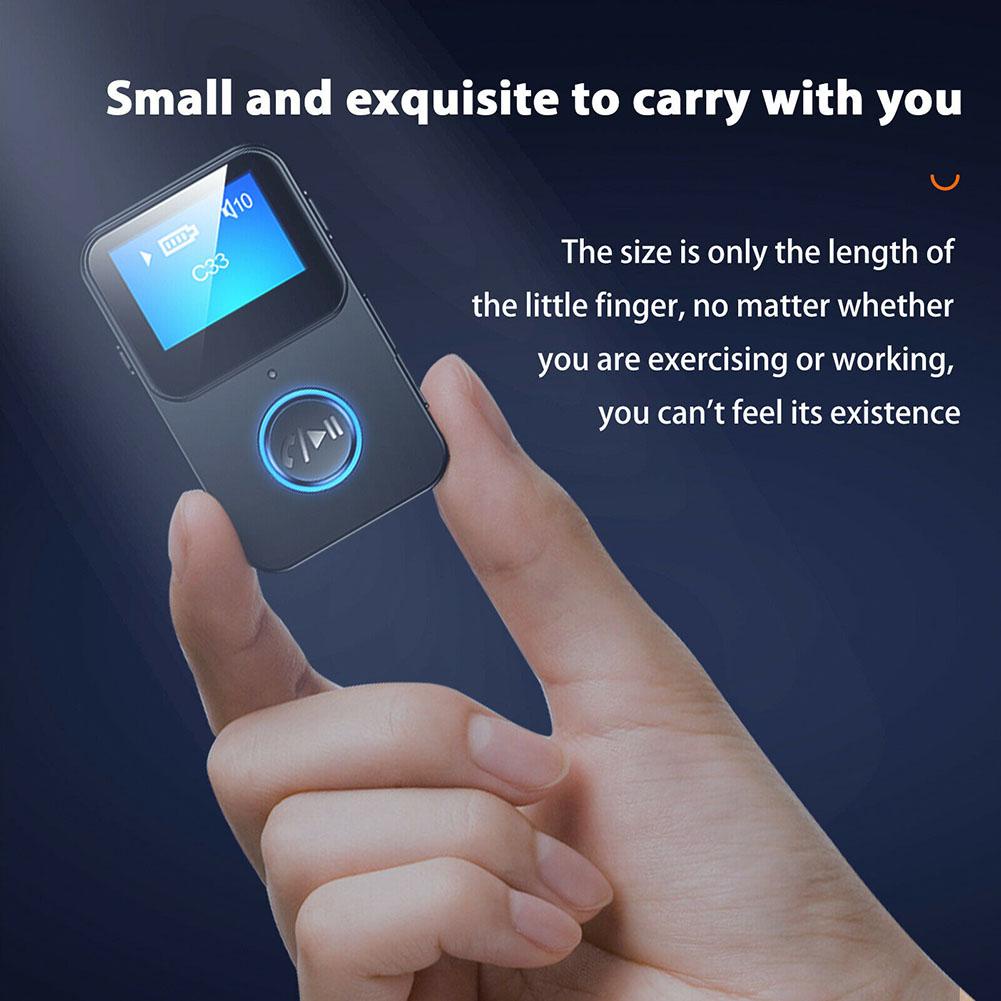 Thiết Bị Thu Phát Bluetooth 5.0 C33 Màn Hình LCD Cho Xe Hơi MP3