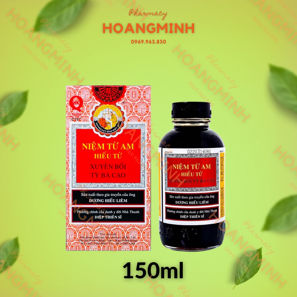 NIỆM TỪ AM HIẾU TỬ XUYÊN BỐI TỲ BÀ CAO ( NIN JIOM PEI PA KOA) - CHAI 75ml/150ml/300ml