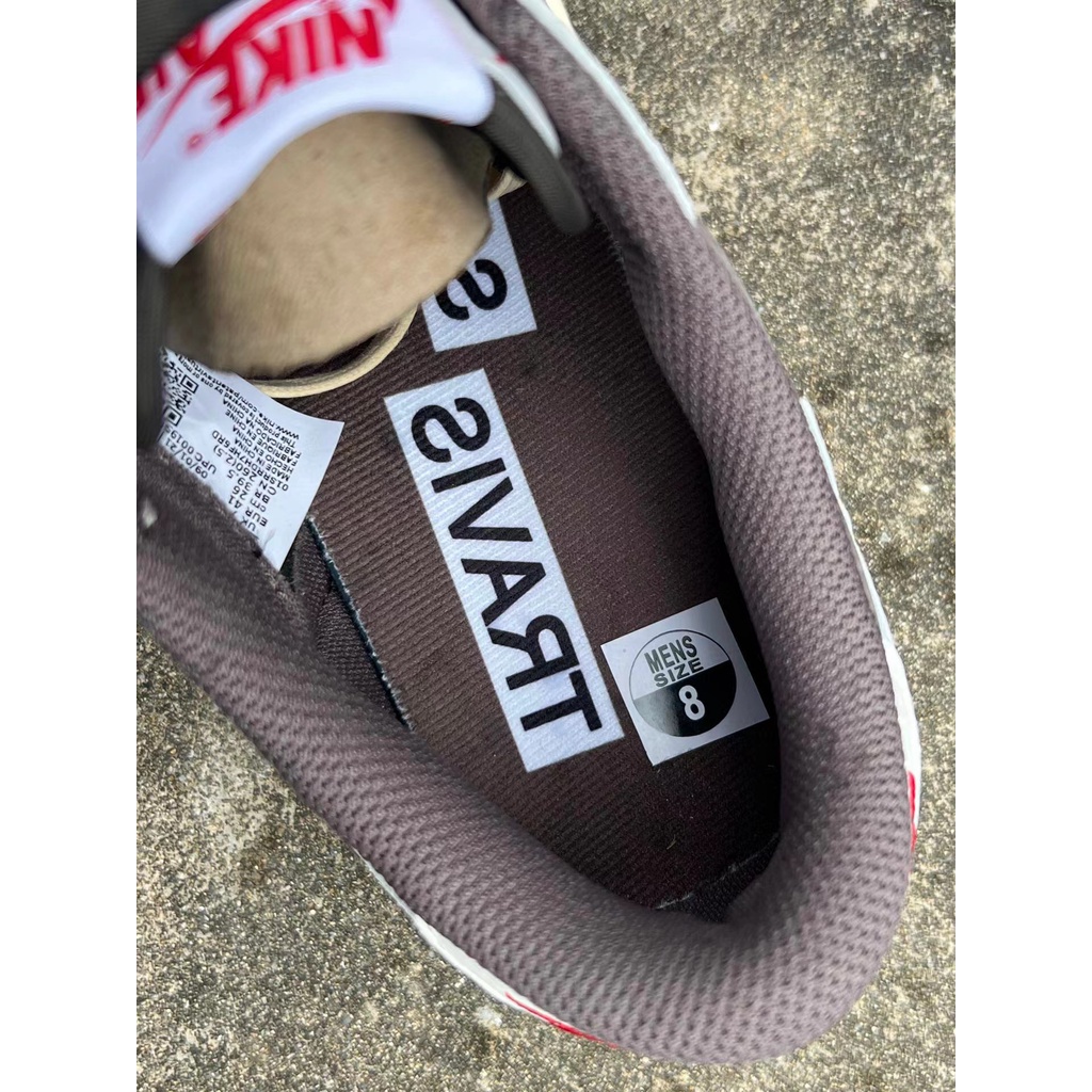 Giày bóng rổ trắng Travis Scott x Air Jordan 1 "Có Size 35-46 Thời Trang Dành Cho Nam Và Nữ