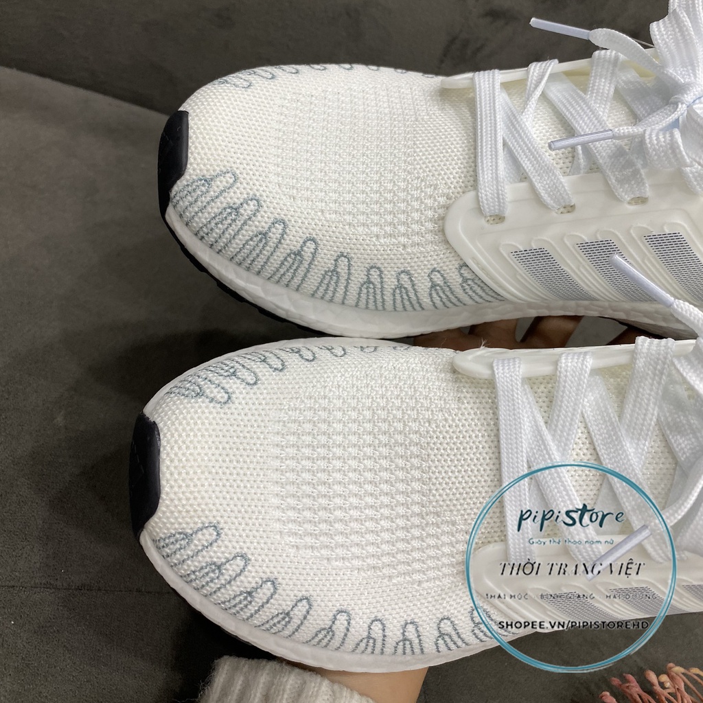 Giày thể thao adidas ultraboost, Giày adidas trắng xanh untra 6.0 . full box