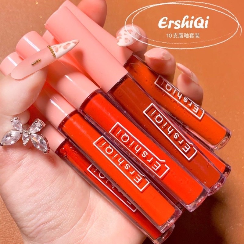 Set Son 10 Cây ErshiQi Velvet Lâu Trôi Giá Rẻ