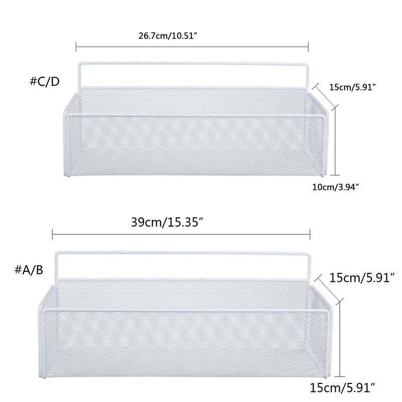 Giỏ Đựng Vật Dụng Bằng Kim Loại Gắn Tường Sắp Xếp Gọn Gàng Cho Nhà Bếp Nhà Tắm