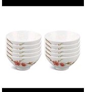 Bộ 10 chén Minh Long - Hồng Đào