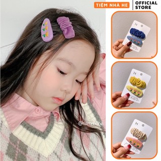 Set cặp mái kẹp tóc Hàn Quốc phong cách ulzzang trái tim siêu to khổng lồ đáng yêu cho bé gái