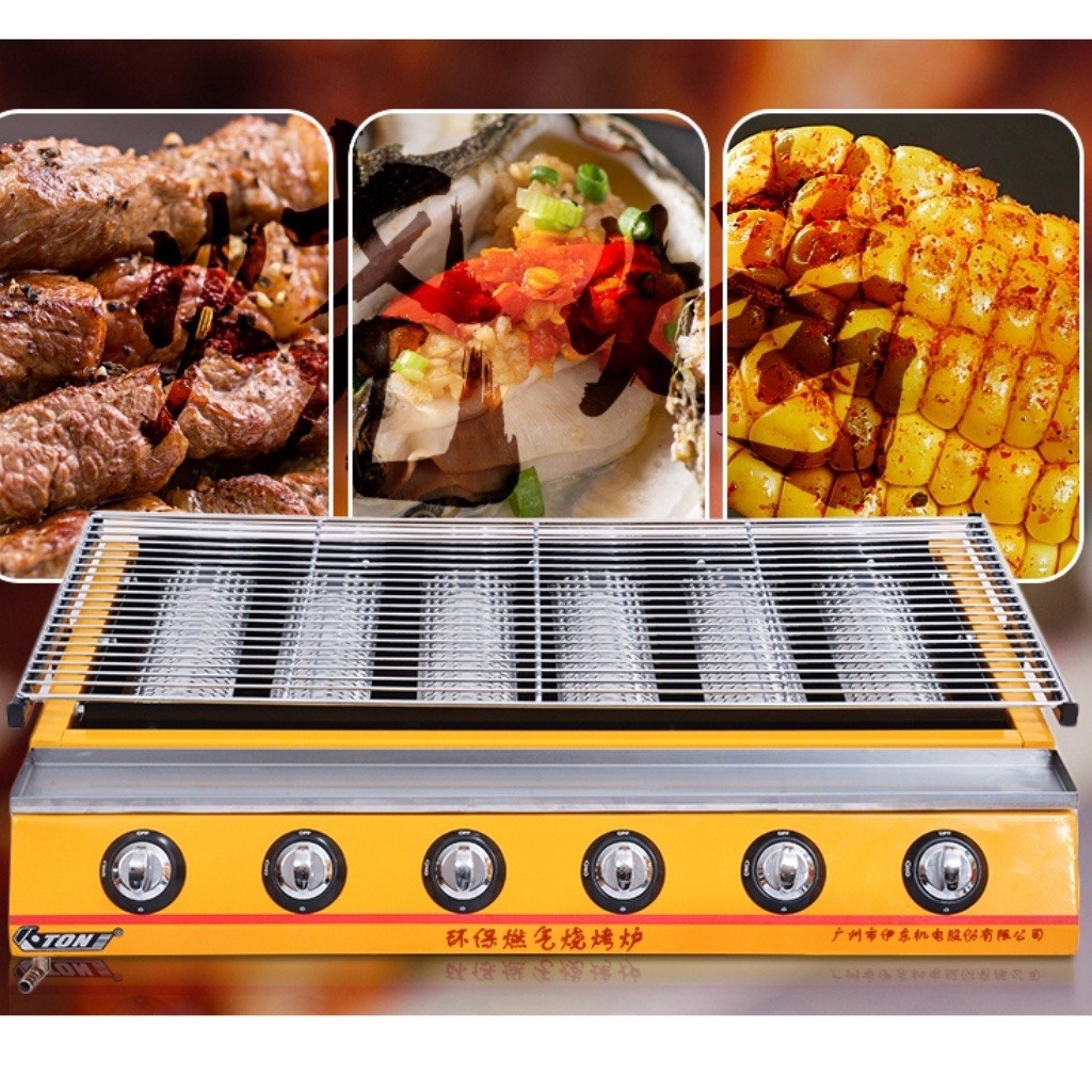 BẾP NƯỚNG BBQ NƯỚNG BẰNG GA 6 TRỤ