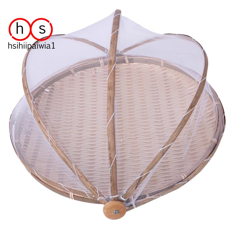Giỏ Đan Tre Thủ Công Chống Bụi Chống Côn Trùng Đựng Trái Cây / Bánh Mì / Panier