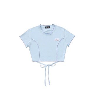 UPZ Áo Thun Croptop Cột Dây Lưng (3 Màu)
