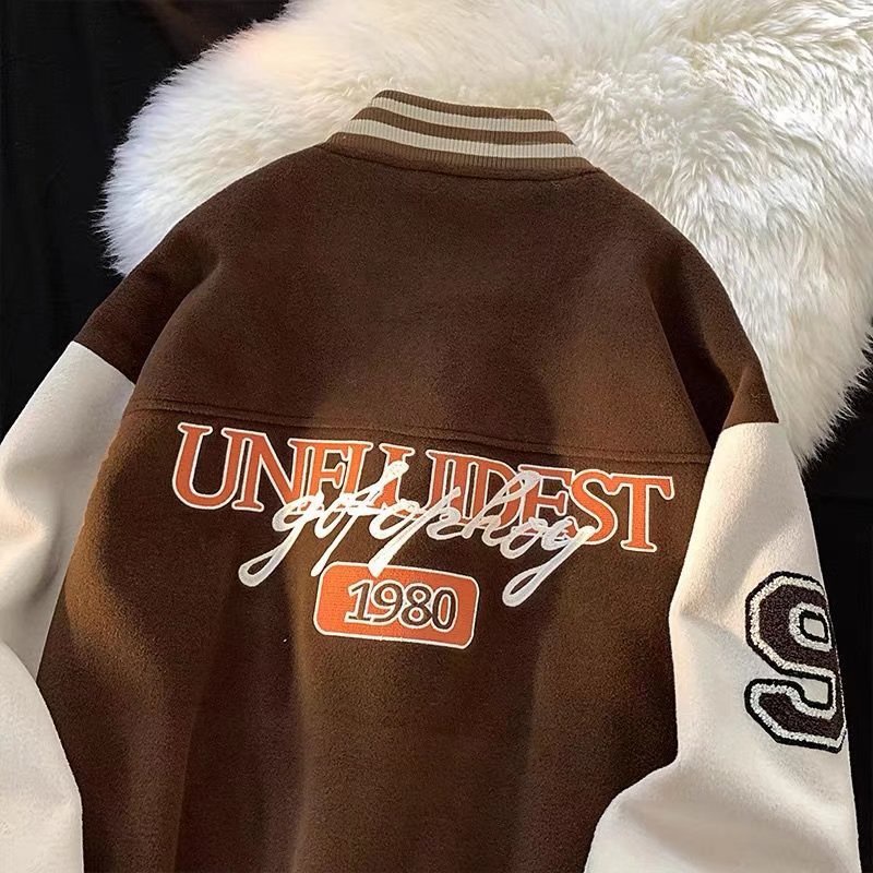 Áo Khoác Bóng Chày Phong Cách Âu Mỹ Thời Trang Cho Nam