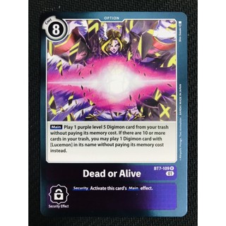 Thẻ bài digimon bt7-109 - dead or alive - option - rare