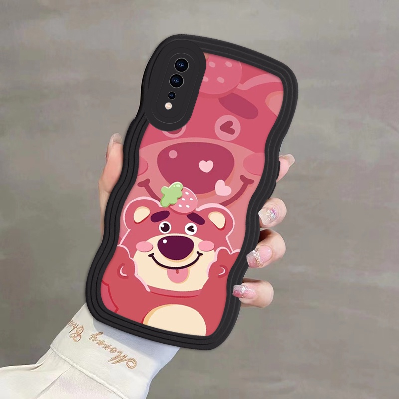 Ốp Điện Thoại silicone Mềm Chống Rơi In Hình Gấu Dâu Tây Xinh Xắn Cho vivo S1 IQOONEO Z5 V17 NEO