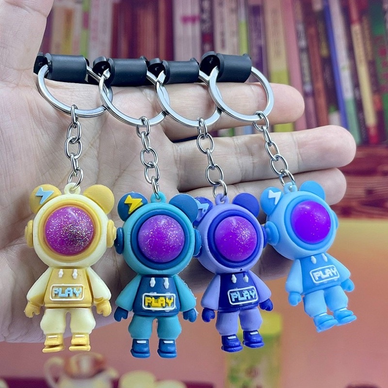 Móc Khoá Phi Hành Gia💚CAM KẾT CHUẨN💚Móc khoá túi xách, xe máy hot tik tok dễ thương nhiều màu sắc .