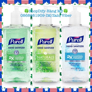 Nước Rửa tay Khô Diệt Khuẩn Của Mỹ PURELL Advanced Hand Sanitizer Natural, Refresh, Soothing Gel, Aloe Vitamin E 708ml