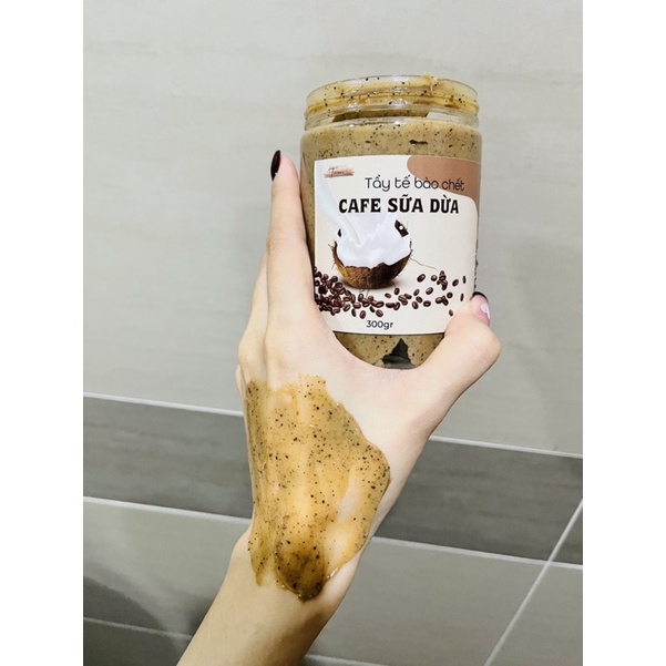 TẨY TẾ BÀO CHẾT CAFE SỮA DỪA