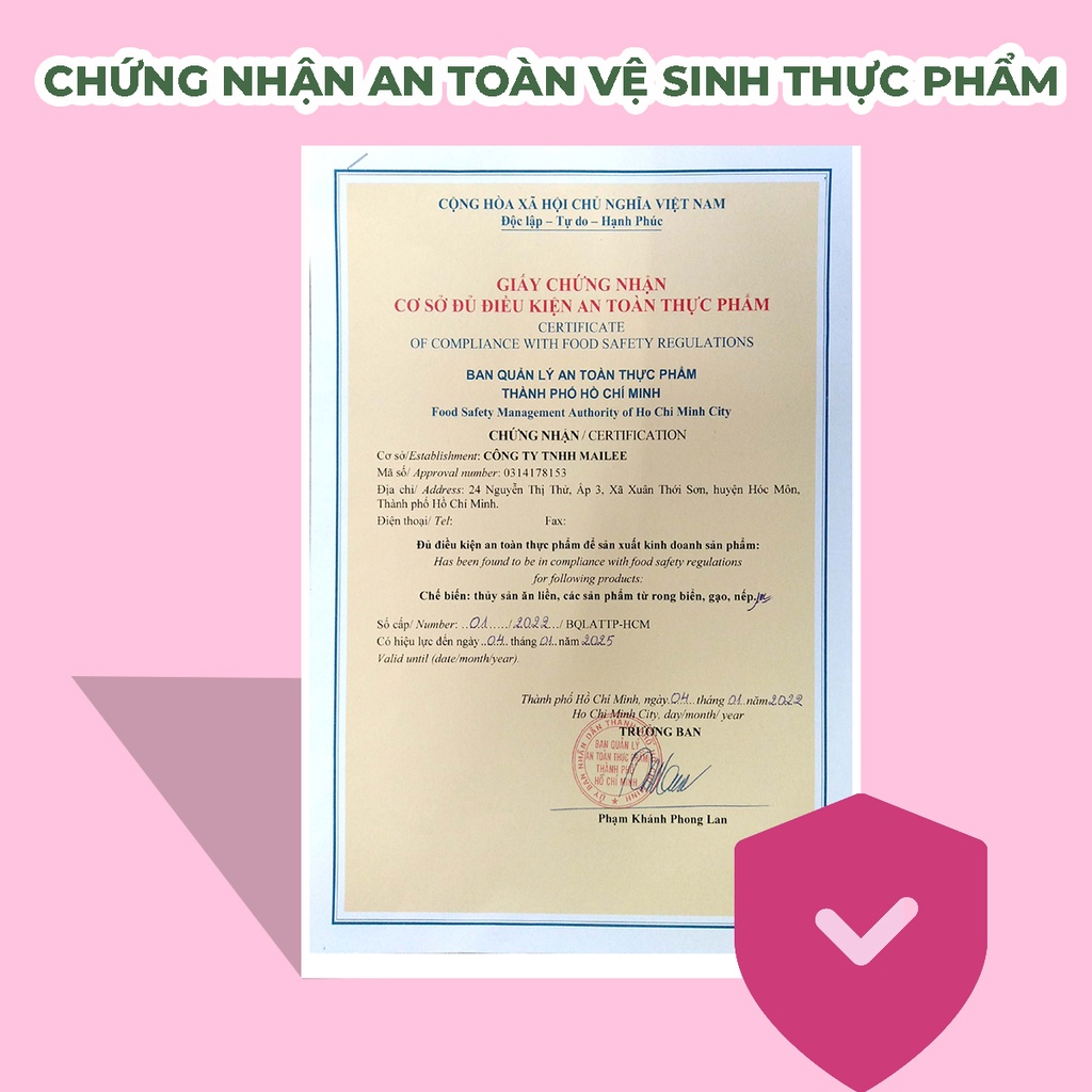 Gạo lứt sấy rong biển ăn liền Mailey giòn tan đậm vị hũ lớn 300G