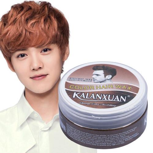Sáp Vuốt Tóc Tạo Kiểu Màu Nâu Socola Kalanxuan 100g Cho Nam & Nữ Color Hair Wax