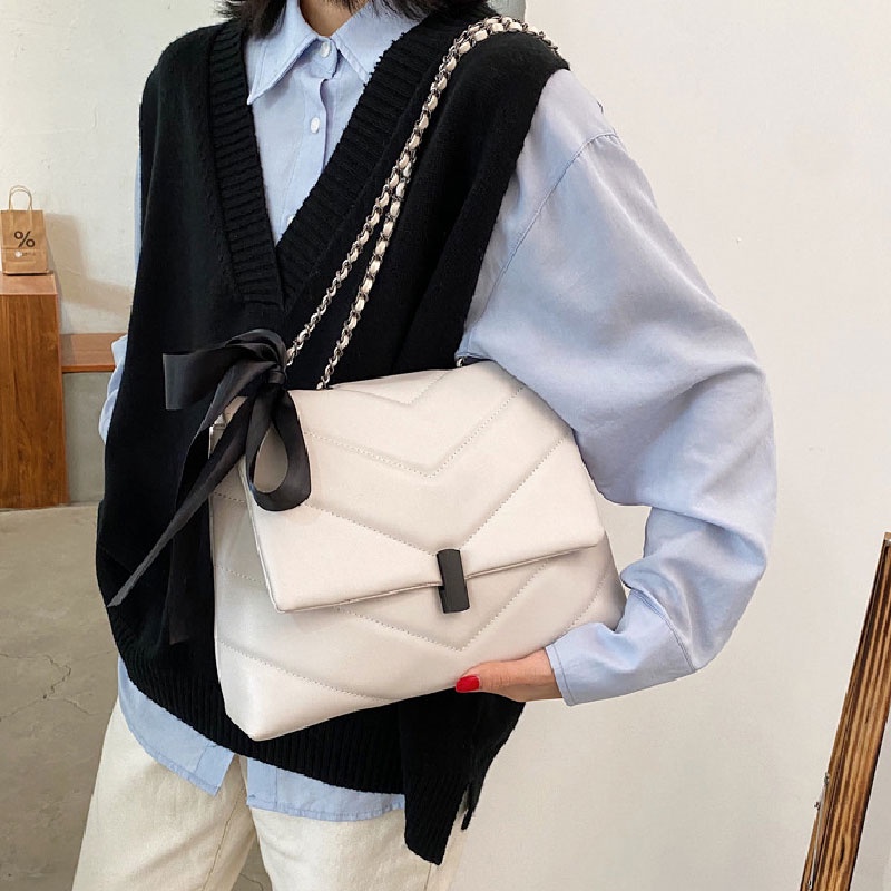 Mischa Túi Xách Da PU Sức Chứa Lớn Màu Trơn Phong Cách Phương Tây Thời Trang Cho Nữ