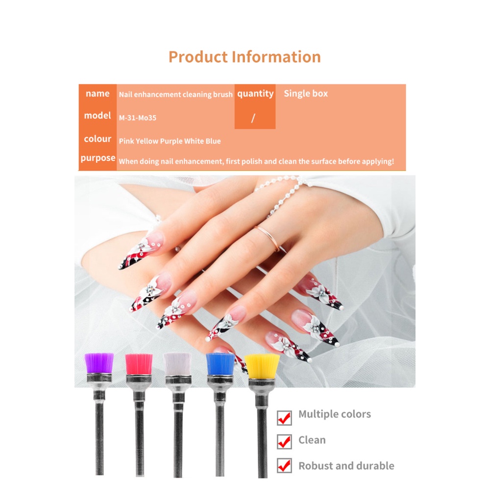 ♕1 Cái Đầu Mài Thạch Anh Tăng Cường Móng Tay Dũa Tẩy Gel Uv Mũi Khoan Móng Đầu Mài Hình Nón Tròn Dụng Cụ Máy Mài Móng Tay Chạy Điện Tốt Nhất
