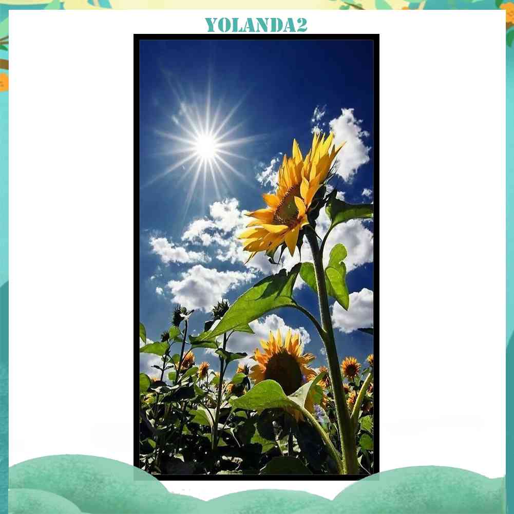 Bộ Tranh Thêu Chữ Thập DIY Hình Hoa Hướng Dương 2 / 11CT