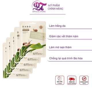 Bộ 10 miếng Đắp mặt nạ DABO Ốc Sên cao cấp chính hãng Hàn Quốc