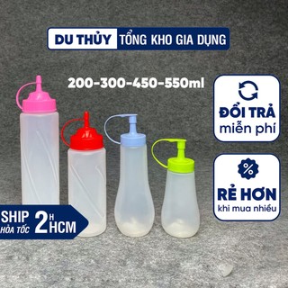 Chai nhựa đựng tương đựng nước mắm 200ml 300ml 450 ml 550 ml nhựa PP chính phẩm an toàn, tiện lợi