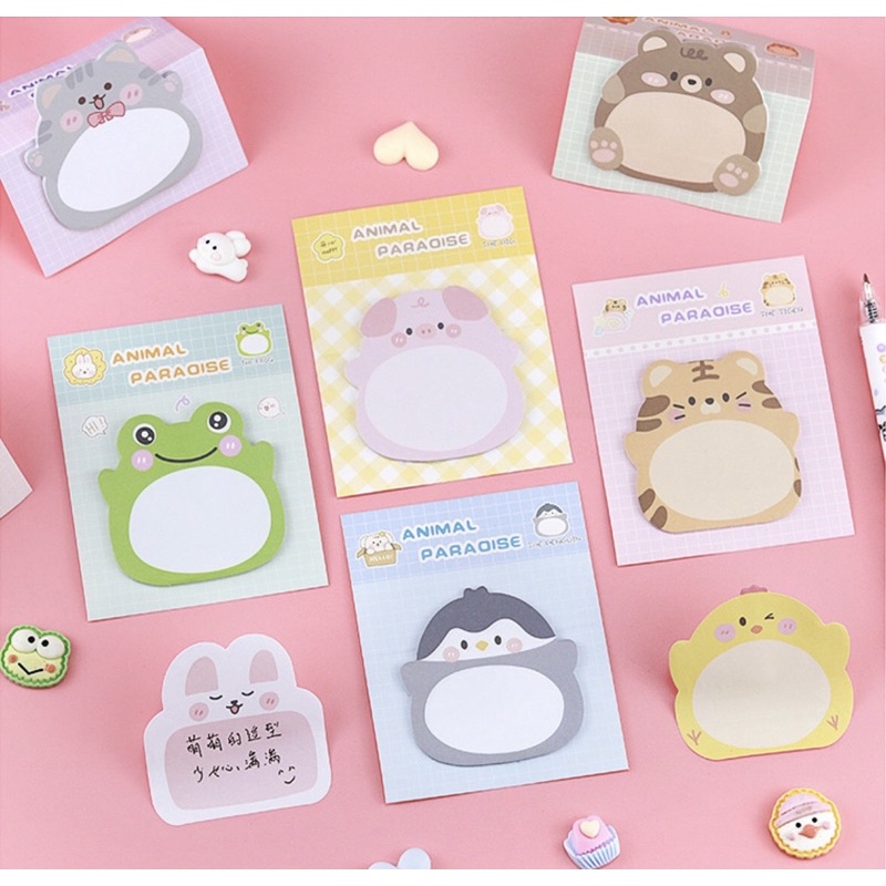 Giấy note hình động vật ngộ nghĩnh