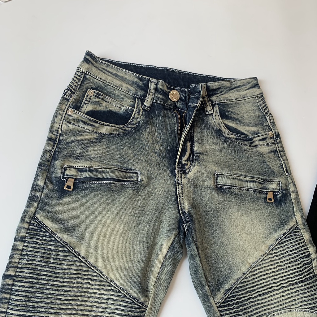 [Video] Quần Jean Nam Ống Khoá Phối Vải Nhăn Cực Sang | BigBuy360 - bigbuy360.vn