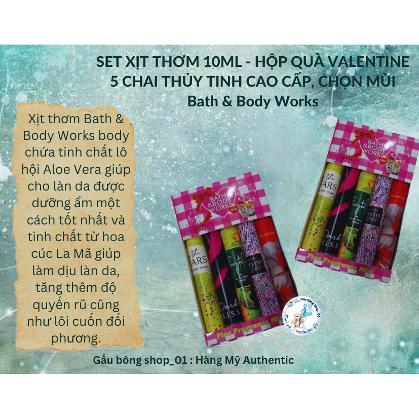 Xịt Thơm Bath And Body Works 10ml