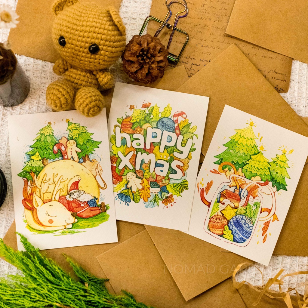 Thiệp Noel Tranh Vẽ - Artwork By CAOMINHHUY