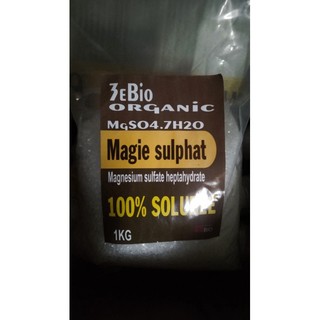 Manhê- sunphat gói 1kg, phân bón trung lượng giúp lá xanh mướt chống vàng lá rụng lá