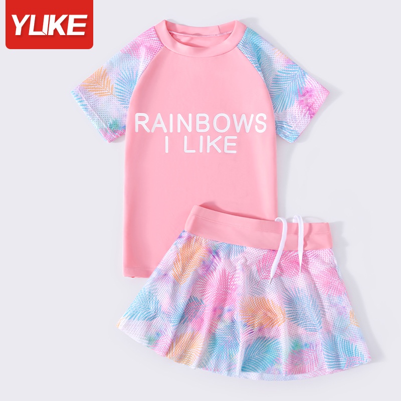 Đồ Bơi Bé Gái - Đồ Bơi Chân Váy Rời RAINBOW Cho Bé Gái