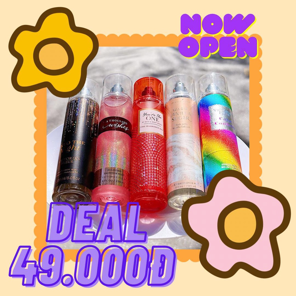Xịt Thơm Nước Hoa Body Mist Victoria's Fleur Nội Địa Trung 236ml