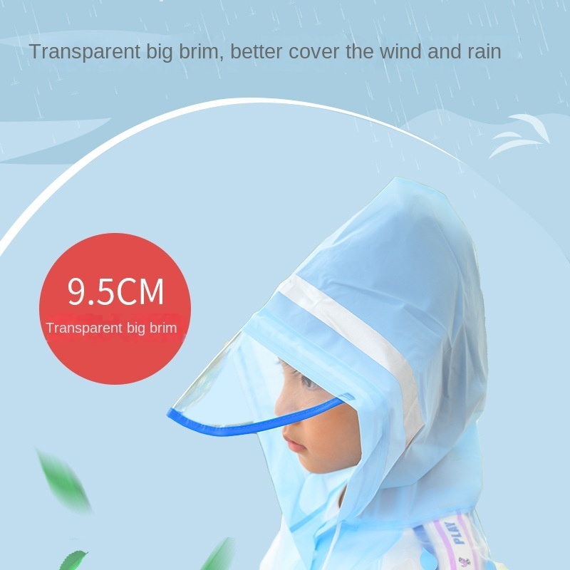 Áo Mưa Trong Suốt Hình Khủng Long Dễ Thương Cho Bé Mẫu Giáo