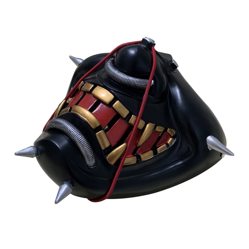 Soul mask of Malaysia Japanese ghost face dark men's and women's half face resin prajna mask Halloween