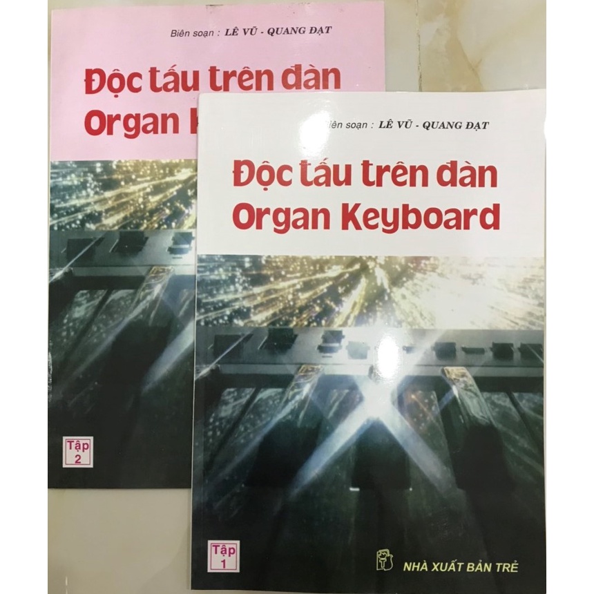 Sách - Độc Tấu Trên Đàn Organ Keyboard (Tập 1 + Tập 2) - Lê Vũ, Quang Đạt