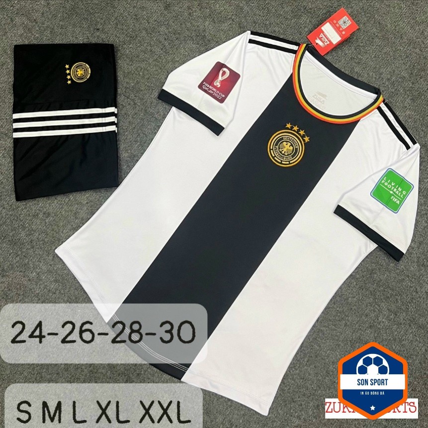 Bộ Quần Áo Bóng Đá Trẻ Em Thun Thái CLB Real Madrid, MU, Dortmund, Đức, Mancity, Arsenal