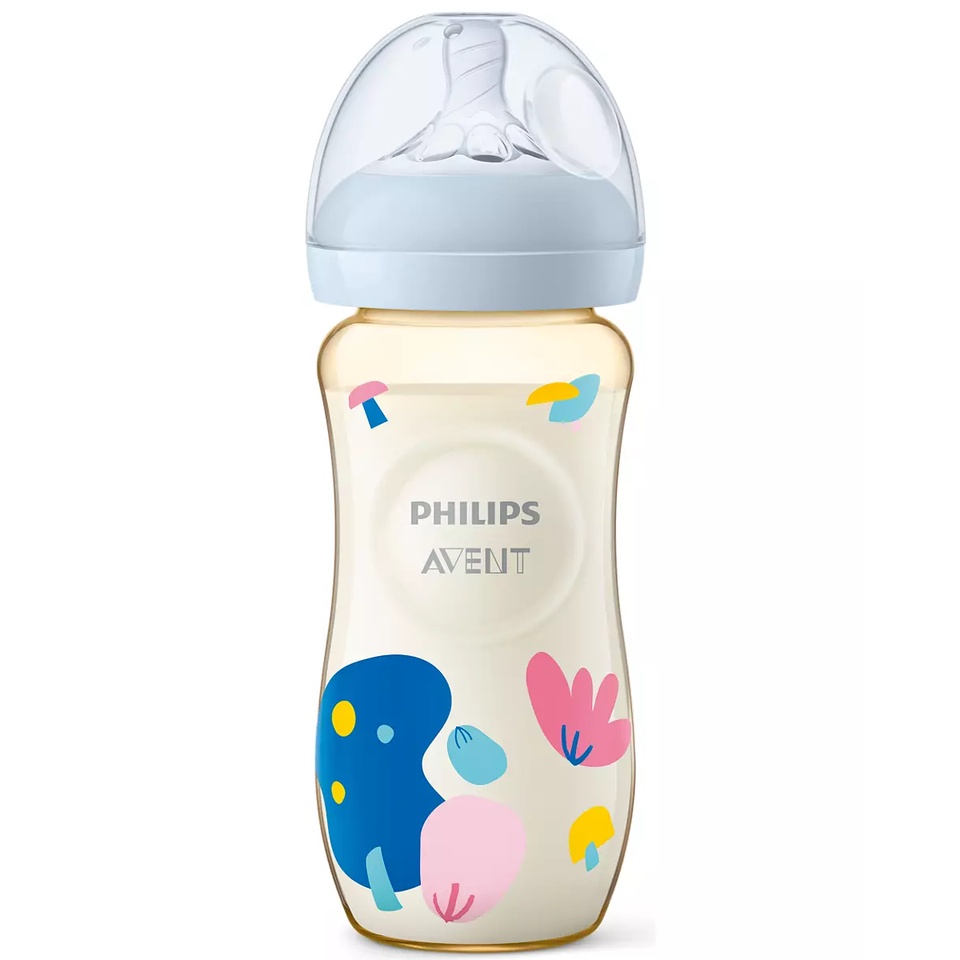 Philips Avent Bình sữa PPSU thiết kế tự nhiên cho trẻ từ 6 tháng tuổi SCF583/10