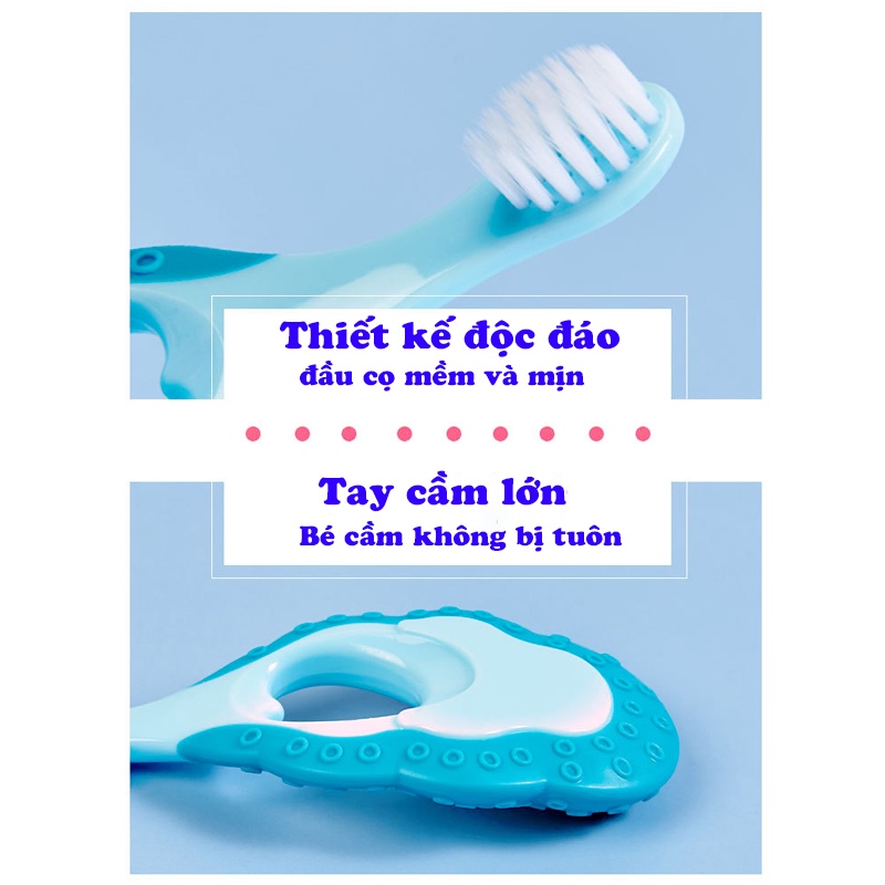 Bàn chải đánh răng cho bé lông mềm kháng khuẩn chăm sóc răng miệng Haoniu