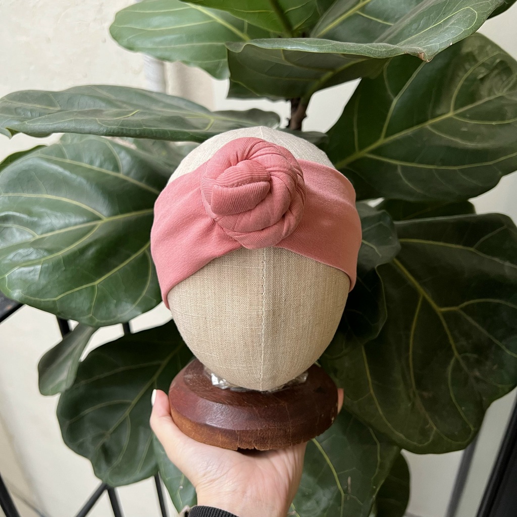Tuban Nơ, Băng Đô Củ Tỏi Chất Liệu Cotton Co Giãn Cho Bé Sơ Sinh Đến 3 Tuổi
