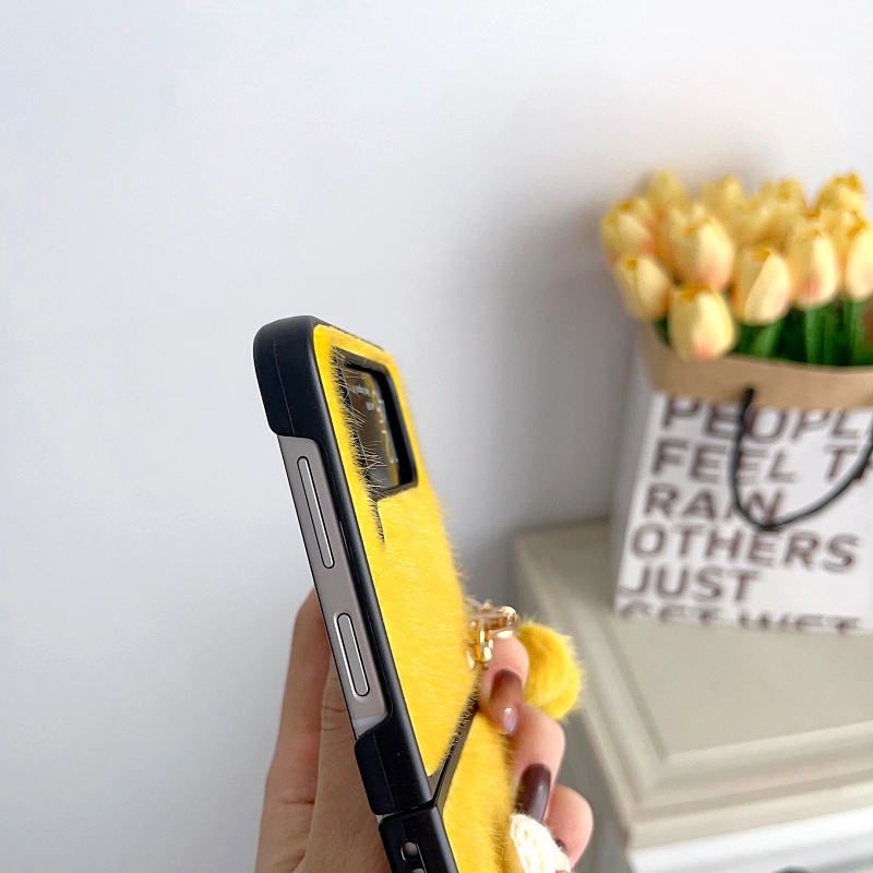 Ốp Điện Thoại Nắp Gập Chống Sốc Có Mặt Dây Hình Hoa Hướng Dương Cho Samsung Galaxy Z Flip 3 5g Flip4