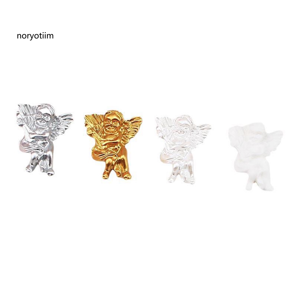 Set 10 Phụ Kiện Trang Trí Móng Tay Hình Thiên Thần Không Phai Màu