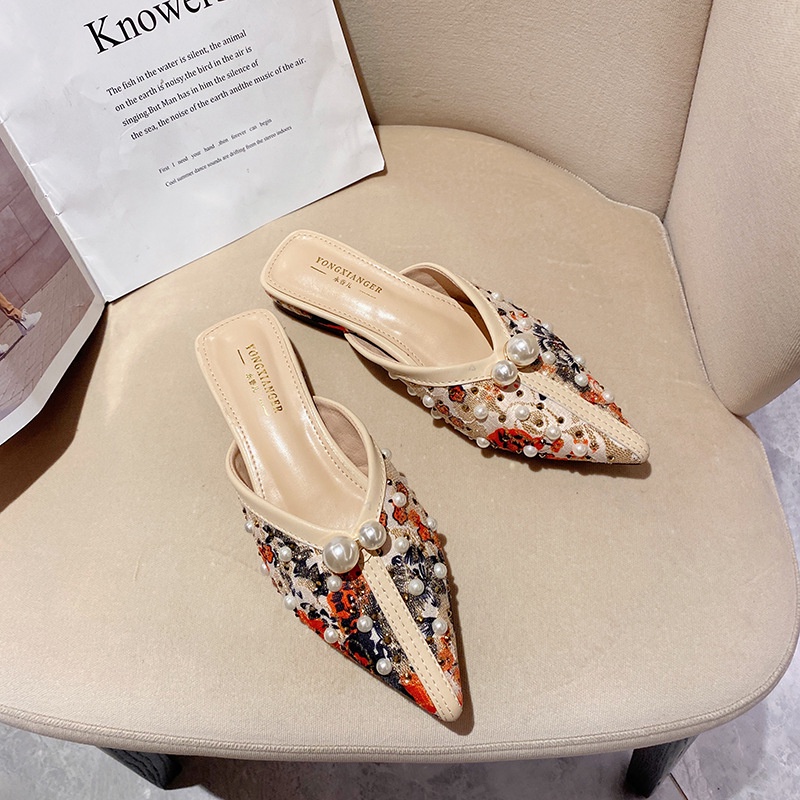 Giày Lười Mũi Nhọn Thời Trang Hàn Quốc Cho Nữ