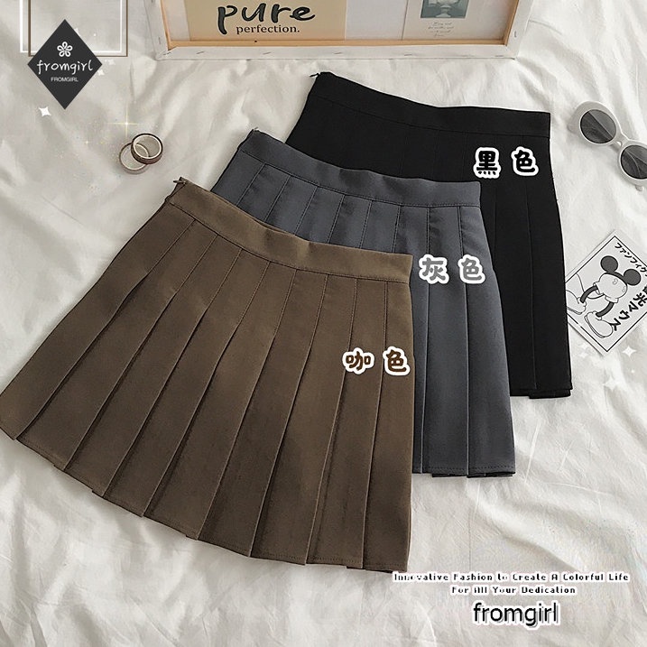 Chân Váy Ngắn Xếp Ly Lưng Cao Phong Cách Preppy Mẫu Mới 2022 Thời Trang Mùa Xuân Cho Nữ