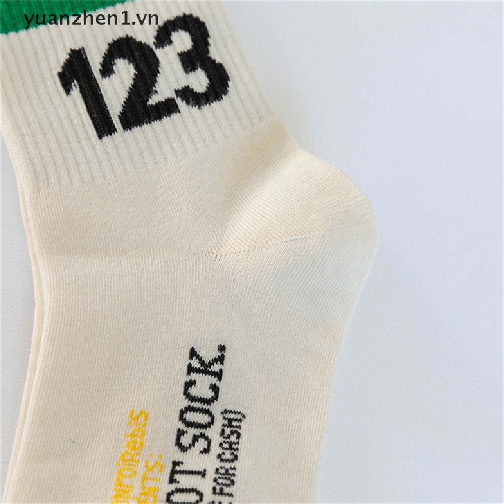 Đôi Vớ Thể Thao In Chữ Kỹ Thuật Số Phong Cách Hip Hop Đường Phố Harajuku Thời Trang Cho Nam Và Nữ