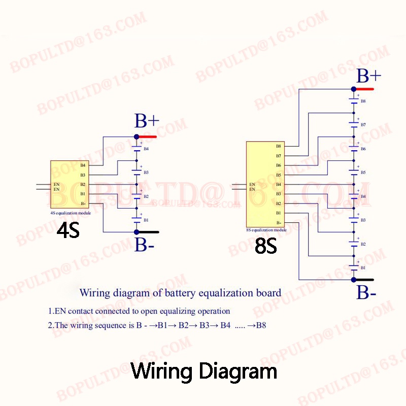 Bảng Mạch Cân Bằng Năng Lượng Li-ion Lifepo4 LTO Lithium 2 Dây 2S 1.3A