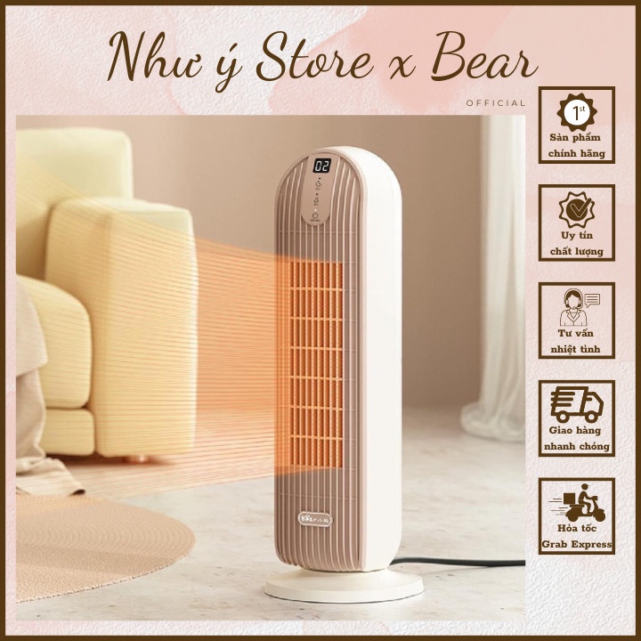 Máy Sưởi Gốm BEAR DNQ-C20H5 Tiết Kiệm Điện, Ấm Phòng Nhanh, Công Nghệ Gốm Ceramic Không Gây Khô Da- Bảo Hành 12 Tháng